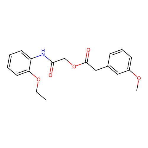 2-[(2-Ethoxyphenyl)amino]-2-oxoethyl (3-methoxyphenyl)acetate structure
