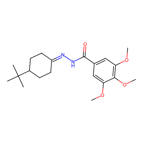 N'-(4-tert-butylcyclohexylidene)-3,4,5-trimethoxybenzohydrazide structure