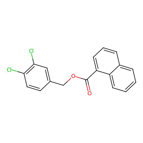 3,4-Dichlorobenzyl naphthalene-1-carboxylate structure