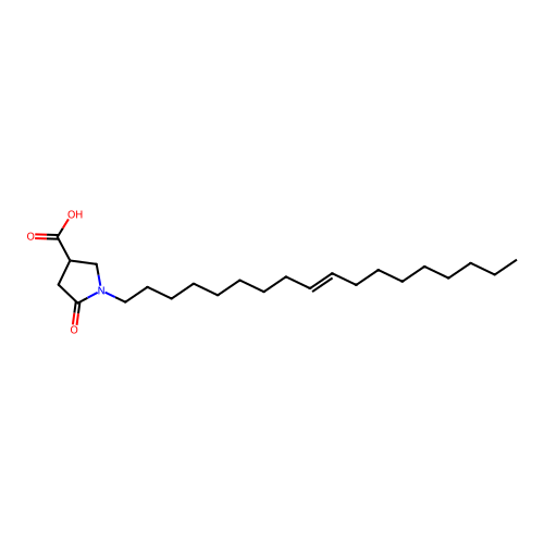 1-(Octadec-9-enyl)-5-oxopyrrolidine-3-carboxylic acid structure