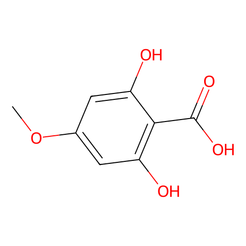 2,6-Dihydroxy-4-methoxybenzoic acid structure