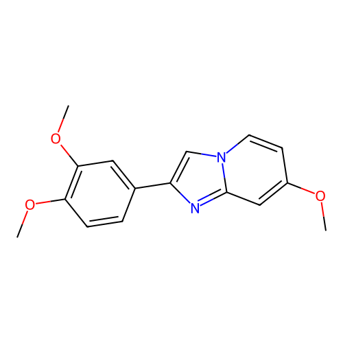 2-(3,4-Dimethoxyphenyl)-7-methoxyimidazo[1,2-a]pyridine structure