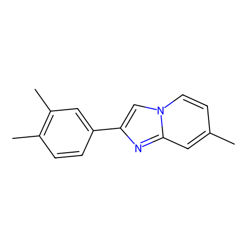 2-(3,4-Dimethylphenyl)-7-methylimidazo[1,2-a]pyridine structure