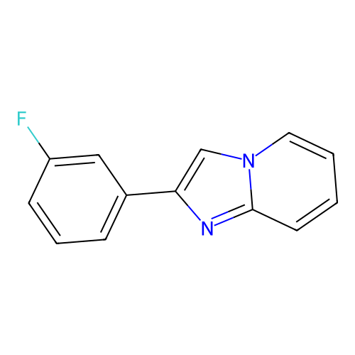 2-(3-Fluorophenyl)imidazo[1,2-a]pyridine structure
