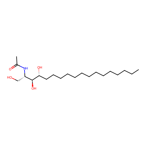Phytosphingosine acetamide structure