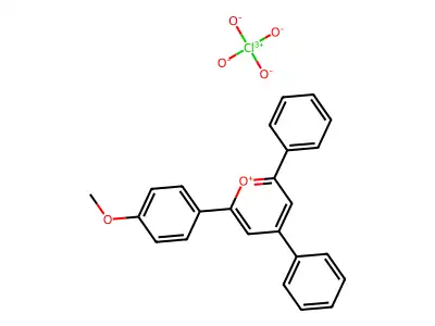 2-(4-Methoxyphenyl)-4,6-diphenylpyrylium structure