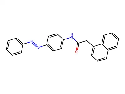 1-Naphthaleneacetamide, N-[4-(2-phenyldiazenyl)phenyl]- structure