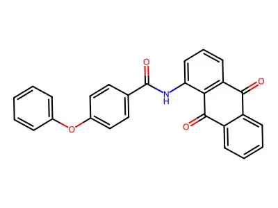N-(9,10-dioxo-9,10-dihydroanthracen-1-yl)-4-phenoxybenzamide structure