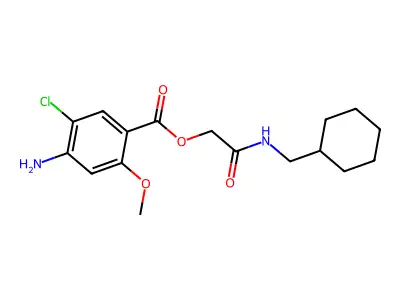[2-(Cyclohexylmethylamino)-2-oxoethyl] 4-amino-5-chloro-2-methoxybenzoate structure