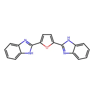 2,2'-(2,5-Furandiyl)bis-1H-benzimidazole structure