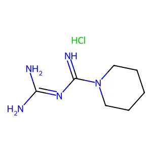 1-Piperidinecarboximidamide, N-(aminoiminomethyl)-, hydrochloride (1:1) structure
