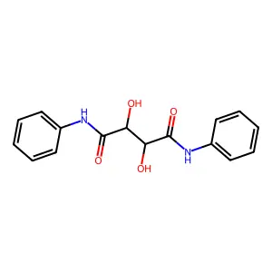 (2S,3S)-2,3-dihydroxy-N,N'-diphenylbutanediamide structure