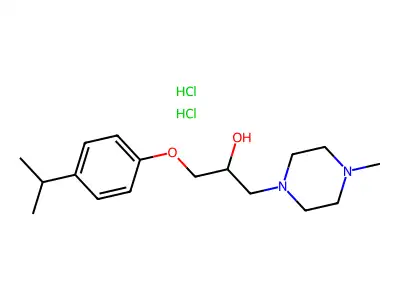 1-(4-Isopropylphenoxy)-3-(4-methylpiperazin-1-yl)propan-2-ol dihydrochloride structure