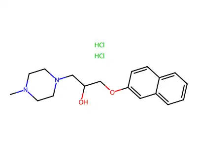 1-(4-Methylpiperazin-1-yl)-3-(naphthalen-2-yloxy)propan-2-ol dihydrochloride structure