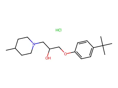 1-(4-Tert-butylphenoxy)-3-(4-methylpiperidin-1-yl)propan-2-ol hydrochloride structure