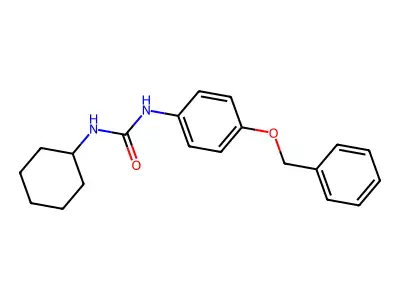 1-Cyclohexyl-3-(4-phenylmethoxyphenyl)urea structure