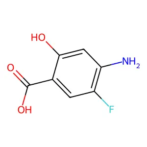 4-氨基-5-氟-2-羟基苯甲酸 structure