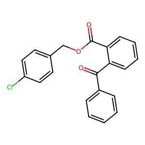 4-Chlorobenzyl 2-benzoylbenzoate structure