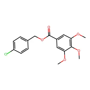 (4-Chlorophenyl)methyl 3,4,5-trimethoxybenzoate structure