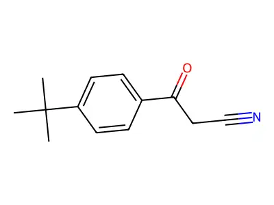 3-(4-Tert-butylphenyl)-3-oxopropanenitrile structure
