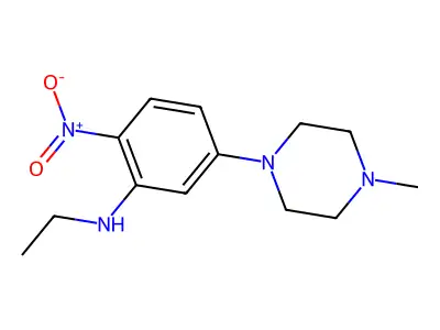 N-ethyl-5-(4-methylpiperazin-1-yl)-2-nitroaniline structure