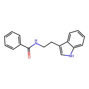N-(2-(1H-indol-3-yl)ethyl)benzamide structure