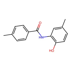 N-(2-hydroxy-5-methylphenyl)-4-methylbenzamide structure