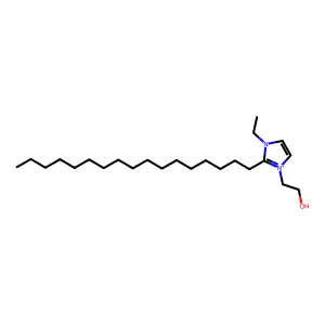 2-(3-ethyl-2-heptadecyl-imidazol-1-yl)ethanol structure