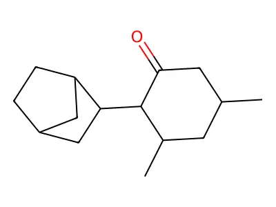 2-(Bicyclo[2.2.1]heptan-2-yl)-3,5-dimethylcyclohexanone structure