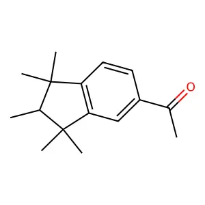 1-(2,3-Dihydro-1,1,2,3,3-pentamethyl-1H-inden-5-yl)ethan-1-one structure