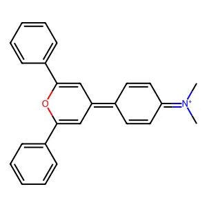 4-(4-(Dimethylamino)phenyl)-2,6-diphenylpyrylium structure