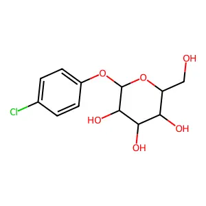 4-Chlorophenyl-beta-D-glucopyranoside structure
