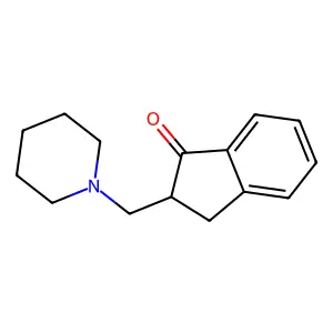 1-Indanone, 2-(piperidino)methyl- structure