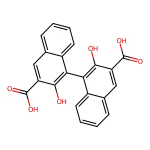 4-(3-Carboxy-2-hydroxynaphthalen-1-yl)-3-hydroxynaphthalene-2-carboxylic acid structure
