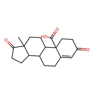 3,17-Dioxo-4-androsten-19-oic acid structure