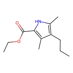 3,5-Dimethyl-4-propyl-1H-pyrrole-2-carboxylic acid ethyl ester structure