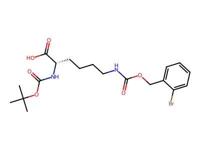 Na-Boc-Ne-2-bromo-Z-L-lysine structure