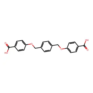 4,4'-((1,4-Phenylenebis(methylene))bis(oxy))dibenzoic acid structure