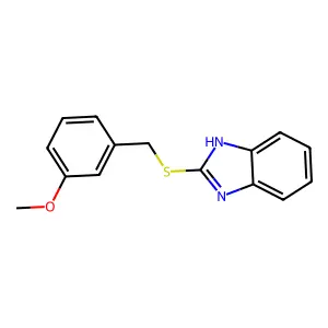 2-[(3-methoxyphenyl)methylsulfanyl]-1H-benzimidazole structure
