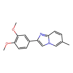 2-(3,4-Dimethoxyphenyl)-6-methylimidazo[1,2-a]pyridine structure
