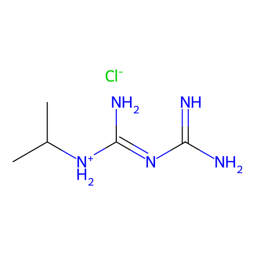 1-Isopropylbiguanide hydrochloride structure
