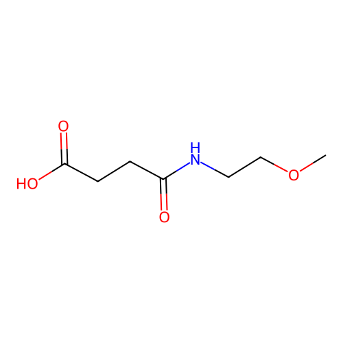 4-[(2-Methoxyethyl)amino]-4-oxobutanoic acid structure