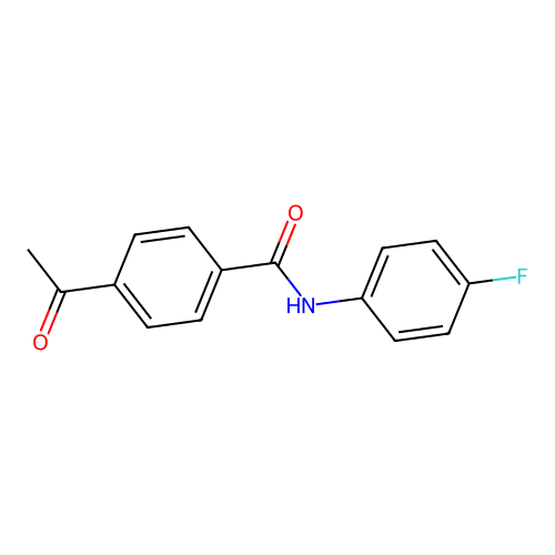 4-acetyl-N-(4-fluorophenyl)benzamide structure