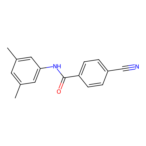 4-cyano-N-(3,5-dimethylphenyl)benzamide structure