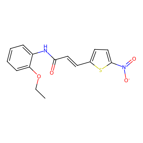 (E)-N-(2-ethoxyphenyl)-3-(5-nitrothiophen-2-yl)acrylamide structure