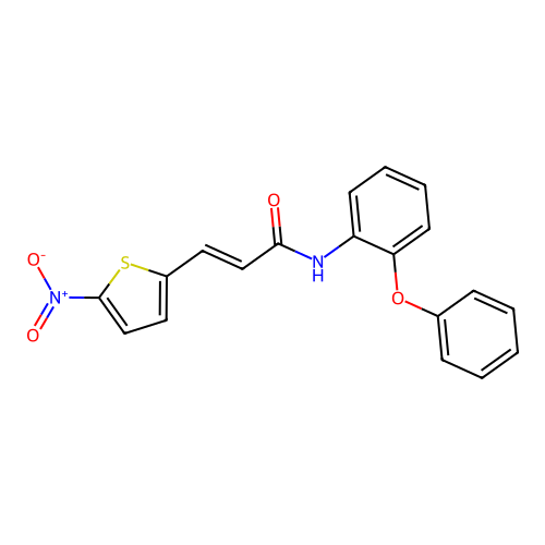 (E)-3-(5-nitrothiophen-2-yl)-N-(2-phenoxyphenyl)acrylamide structure