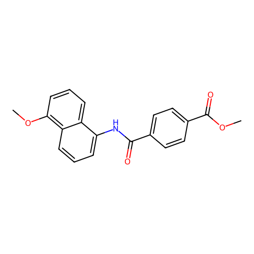 Methyl 4-[(5-methoxynaphthalen-1-yl)carbamoyl]benzoate structure