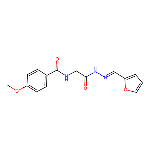 N-(2-(2-(2-Furylmethylene)hydrazino)-2-oxoethyl)-4-methoxybenzamide structure