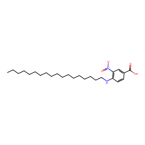 3-Nitro-4-(octadecylamino)benzoic acid structure
