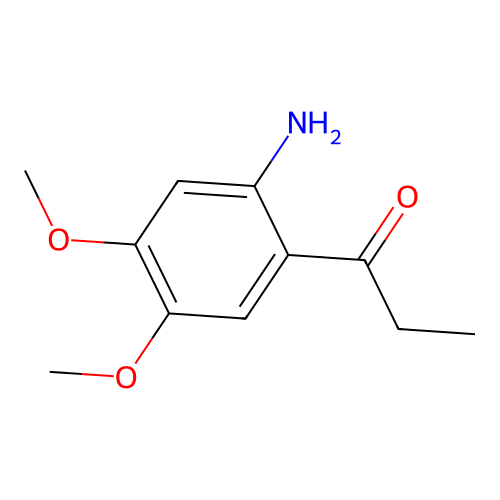 1-(2-Amino-4,5-dimethoxyphenyl)propan-1-one structure